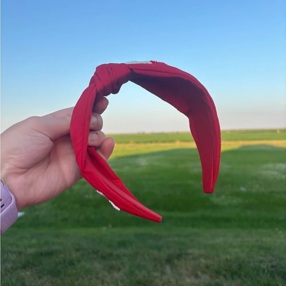 Treasure Jewels Red Beaded Star Headband